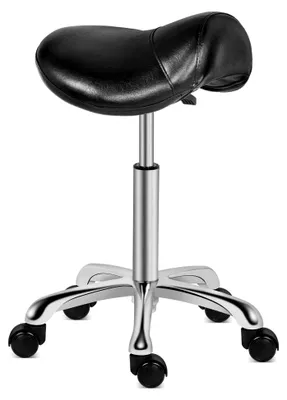 Produktbild von Rollhocker für Salon, Küche und Schreibtisch | Sattelsitz; Tragfähigkeit: 159 kg; Sitzhöhe: 55,9–76,2 cm