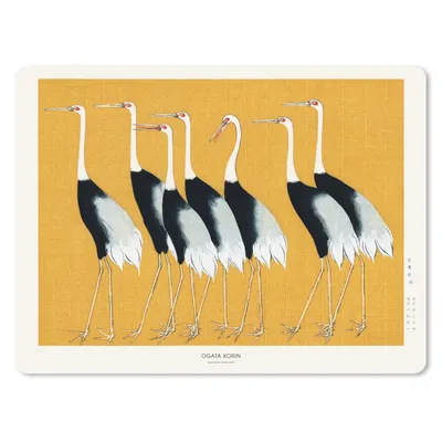 Produktbild von MuchoWow® Mauspad Mousepad Vögel - Tiere - Schwarz - Weiß - Gelb 40x30 cm - Mousepads - Maus Mat - Pad - Mausunterlage - Anti Rutsch