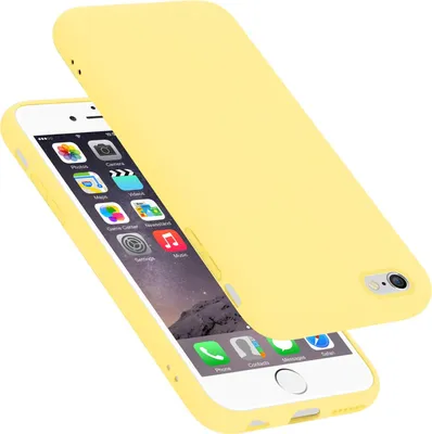 Produktbild von Cadorabo Schutzhülle für Apple iPhone 6 / 6S Hülle in Gelb Handyhülle Case Cover TPU Etui