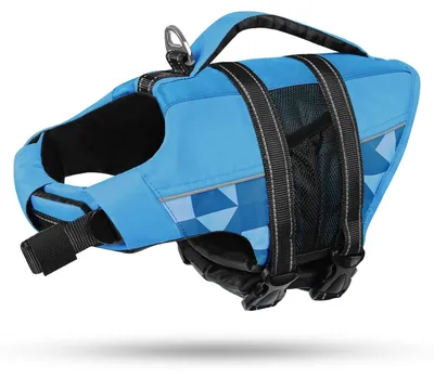 Produktbild von Hundeschwimmweste – Verstellbare Sicherheitsweste – Blau – Größe S
