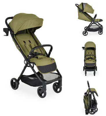 Produktbild von Cangaroo Kinderwagen, Sommerbuggy Flip klappbar Getränkehalter Korb Stoßdämpfer grün