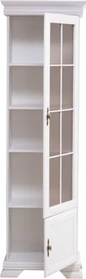Image de Armoire vitrine vintage Armoire buffet Buffet vitrine en verre blanc