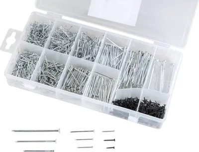 Produktbild von Nagel Sortiment 1060 teilig Nägel Drahtstifte Stahlstifte Set