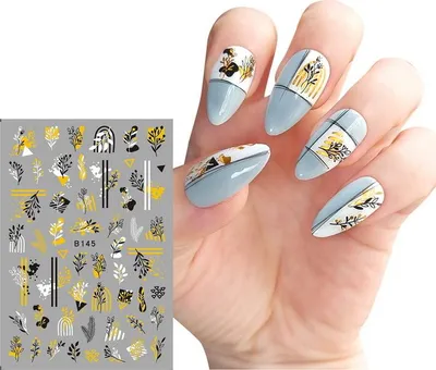 Produktbild von Nailart Sticker mit Blumenmuster