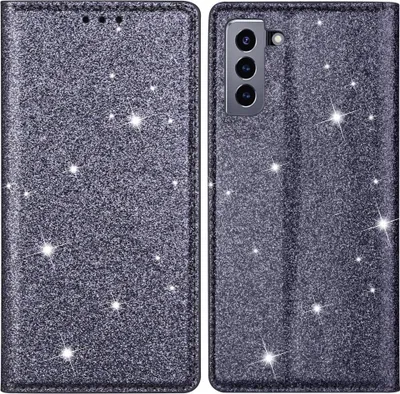 Produktbild von Samsung Galaxy S22 Hülle - Coverup Glitzer Klapphülle - Grau