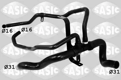 Produktbild von SASIC Kühlerschlauch Wasserschlauch passend für PEUGEOT 308 SW I (4E, 4H) 3400229