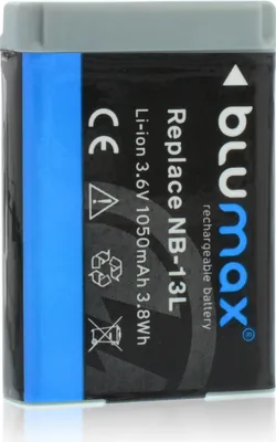 Produktbild von Blumax Akku passend für Canon NB-13L PowerShot G5X G7X G9X 1050 mAh (3,6V)