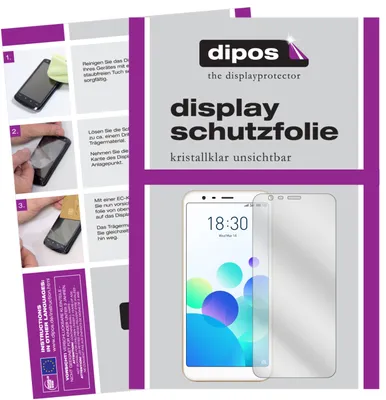 Produktbild von 2x Schutzfolie für Meizu M8C klar Displayschutzfolie Folie Display Schutz dipos