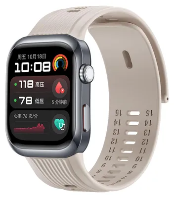 Obrázek produktu pro Pro Huawei Watch D2 Vysoce kvalitní prodyšný silikonový náhradní pásek na ruku béžový