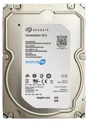 Produktbild von Seagate Constellation ES.3 3TB, SED, 3 TB, 7200 RPM, 128 MB, 3.5", SAS