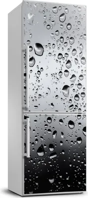 Produktbild von Tulup Kühlschrankdekoration - 70x190 cm - Aufkleber auf dem Kühlschrank - Wassertropfen