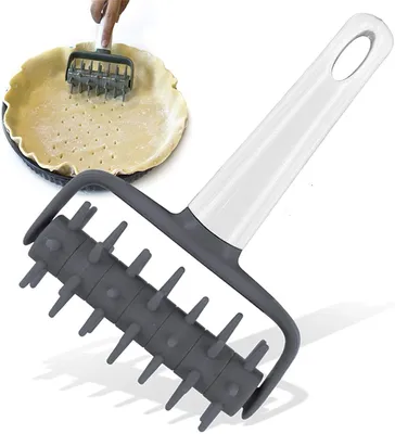 Produktbild von Stipproller Teiglüfter Teigigel Gitterschneider Für Pizza, Keks, Kuchen, 118*180mm