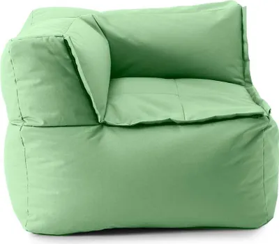 Produktbild von DS Produkte Sitzsack 340 L Pastell Grün Sofa Ecke, Modulares Mix-&-Fix Reißverschlusssystem, Verdeckte Reißverschlüsse, Wasserabweisend, Abwaschbar, Innen- und Außenbereich, EPS-Perlen