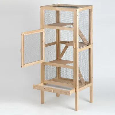 Produktbild von Rohrschneider Nagervoliere Woody Kleintierkäfig Nagerkäfig Chinchilla