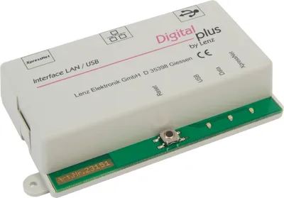 Immagine prodotto di LENZ 23151 Interfaccia USB Ethernet per il collegamento a PC e/o router
