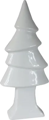 Zdjęcie produktu dla Choinka ceramiczna dekoracja świąteczna biała