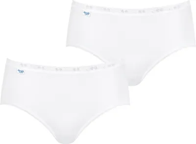 Produktbild von sloggi Damen Midislip 2-Pack Basic+ - WHITE - Größe 44