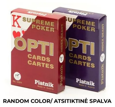 Image de Piatnik - Cartes de poker Opti Supreme Rouge/Bleu