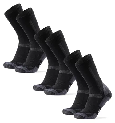 Produktbild von Wandersocken aus Wolle mit Blasen Schutz - Uni, 3 oder 5 Paar