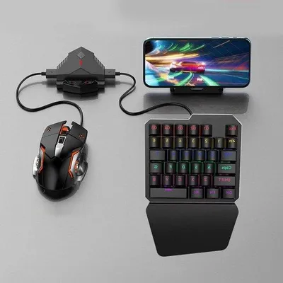 Zdjęcie produktu dla Zestaw klawiatury i myszy do gier – podświetlenie RGB – mechaniczny – PUBG – wyściółka – 35 klawiszy – przewodowy