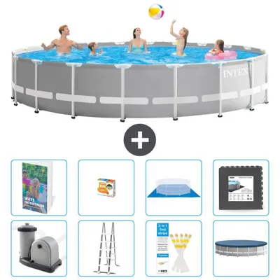 Produktbild von Prism Frame Pool Rund - 610x132 cm - 7-teilig S525
