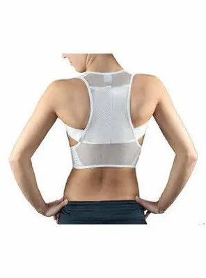 Elastischer Geradehalter mit Rückenstütze und Verstärkungsstäbchen.