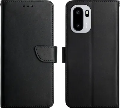 Produktbild von OnePlus 15R Hülle - Coverup Genuine Leather Klapphülle - Echtes Leder - Schwarz
