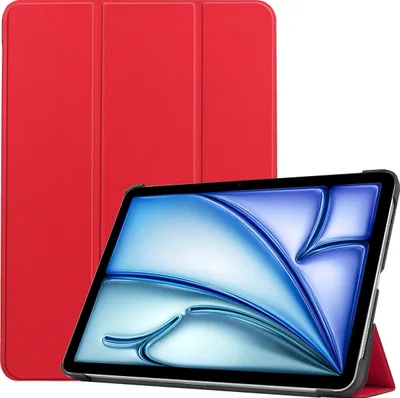 Produktbild von Mobigear Tri-Fold iPad Air 13 Zoll (2024) Hülle Klapphülle - Rot