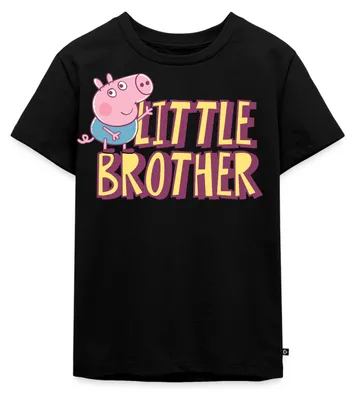 Produktbild von Spreadshirt Peppa Wutz´s Kleiner Bruder Schorsch Wutz Kinder Premium T-Shirt, 98/104 (2 Jahre), Schwarz