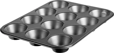 Produktbild von GastroMax Muffin-Backform Kohlenstoffstahl für 12 Muffins