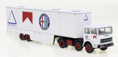 Produktbild von Brekina Fiat 691T Renntransporter von Autodelta-Alfa-Formel 1, 1979 58576