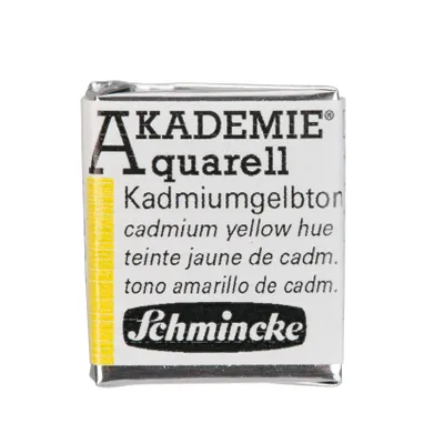 Produktbild von Schmincke AKADEMIE Aquarell Kadmiumgelbton Aquarell 16 224 044 1/2 Naepfchen