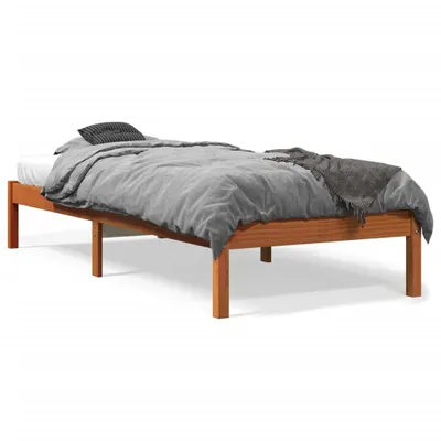 Obrázek produktu pro vidaXL Postel z masivu bez matrace vosk hnědá 90x190 cm borovice
