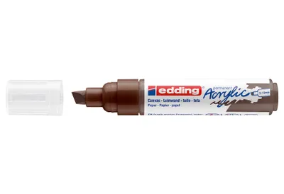 Produktbild von Edding 5000 Acrylmarker Breit, Braun, Meißel, Braun, Extradick, 5 mm, 1 cm