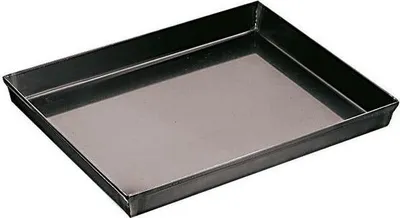 Produktbild von APS 88256 Pizzablech, Blaublech (nicht beschichtet), 60 x 40 cm, Höhe 2,5 cm, hitzebeständig bis 360°C