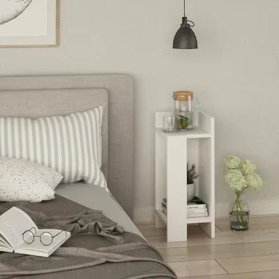 Immagine prodotto di Tavolino comodino di design Elos 25x27x60h destro colore bianco