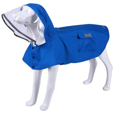 Productafbeelding van Waterdichte, verstelbare en reflecterende regenjas voor honden, lichtgewicht, huisdierenkleding