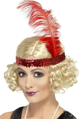 Image de Smiffys - Perruque "Charleston" pour femme SM2483 (Taille unique) (Blonde/Rouge)