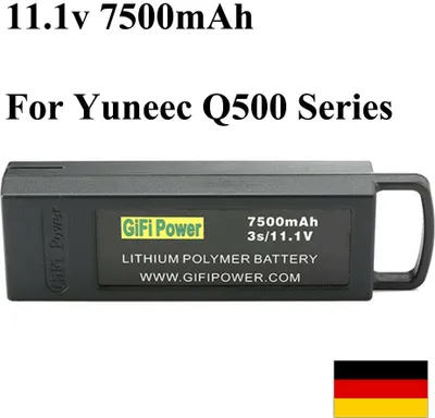 Obrázek produktu pro Nová náhradní baterie 11,1 V 7500 mAh pro RC dron Yuneec Q500 /Q500 +PRO/Q500 4K Series Typhoon G