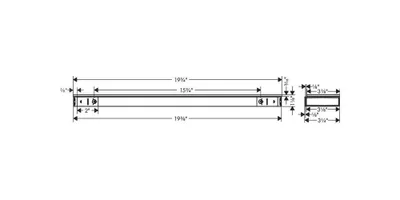 Zdjęcie produktu dla hansgrohe Rainfinity Ablage 500, 26844140