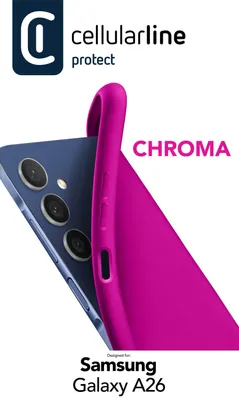 Produktbild von Cellularline Chroma Case fr Samsung A26 5G Pink