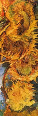 Obrázek produktu pro Vincent Van Gogh Art Print Obraz - Čtyři vadnoucí slunečnice, 1887, Detail (91 x 30 cm)