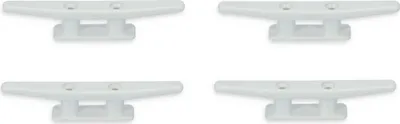 Produktbild von 4x Festmacher-Klampe Kunststoff Länge 145 mm Weiß