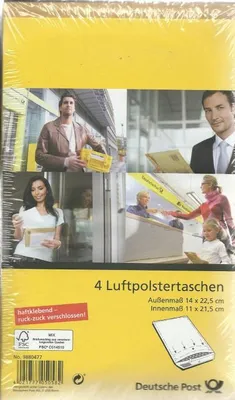 Produktbild von 4 Luftpolstertaschen Deutsche Post braun haftklebend
