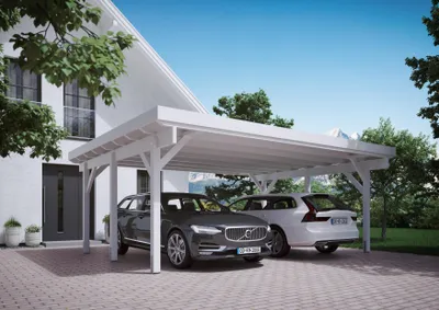 Produktbild von Carport Houston I 6,34x5,04 m - inklusive hochwertigem Stahltrapez