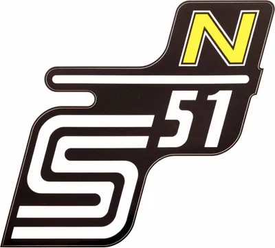 Produktbild von Klebefolie Seitendeckel "S51 N" - Gelb