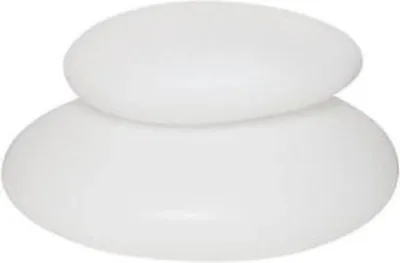 Productafbeelding van GLANZENDE STEEN WIT 390 MM IP43: Gloeilamp voor binnen- en buitengebruik, wit, 390 mm, beschermingsklasse IP43, geschikt voor 8 seizoenen, ideaal voor balkondecoratie, elektrische lamp met stekker