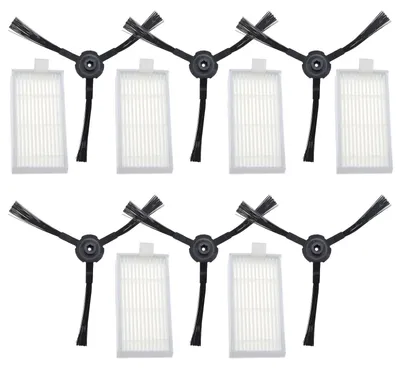 12er Set Seitenbürsten + Filter für Medion MD18500 MD18600 MD18501