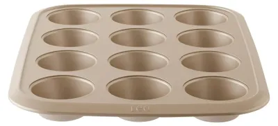 Produktbild von BergHOFF 3950546, Cupcake-/Muffin-Cups, Rechteckig, 0,1 l, 230 °C, Braun, 465 mm
