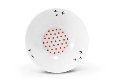 Image de Bol en porcelaine, 16 cm, porcelaine tchèque, Leander, BeFree, rouge